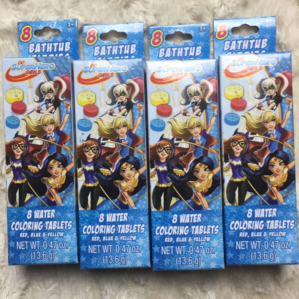 New D.C. Comics super hero girls bath color tablet
